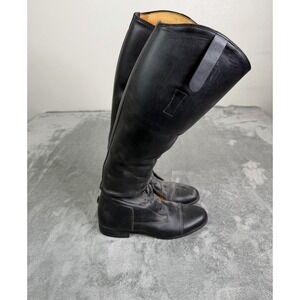 E Vogel Leather Riding Boots Women's U.S. Size 8 Black Custom Made Equestrian